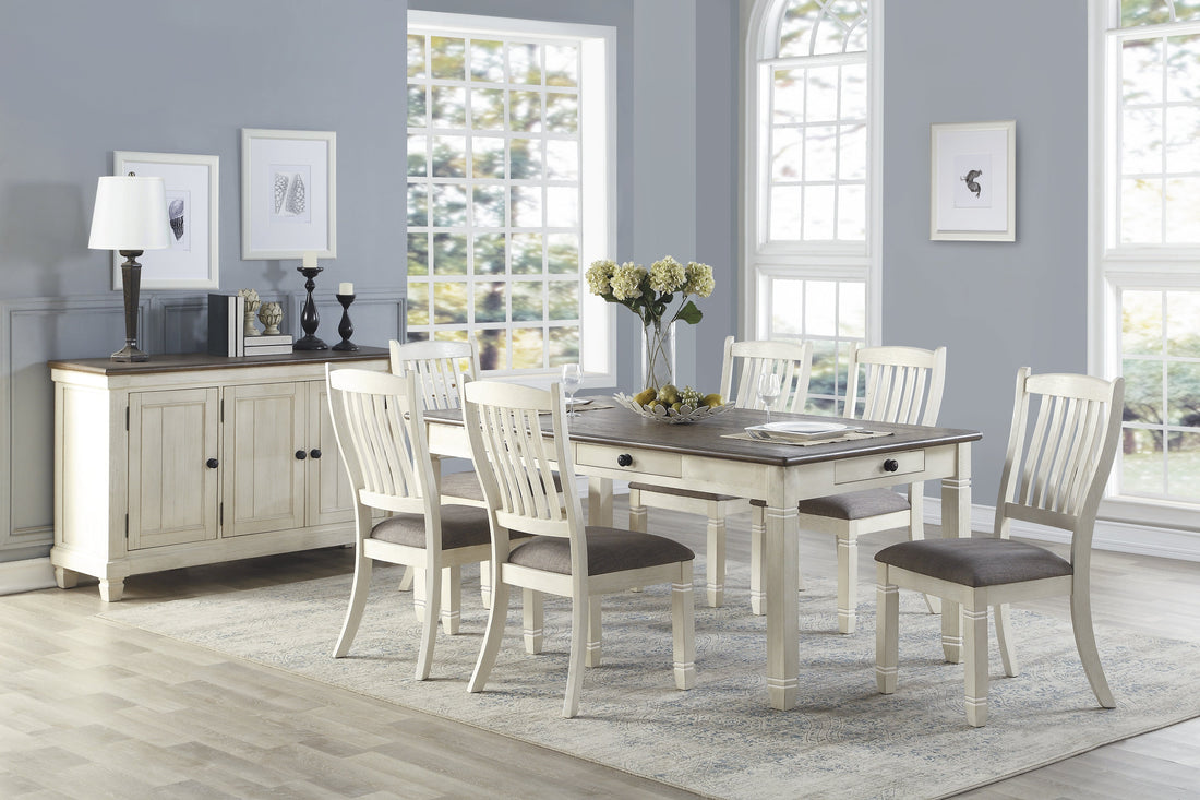 Granby Antique White Dining Set - SET | 5627NW-72 | 5627NWS(3) - Bien Home Furniture &amp; Electronics