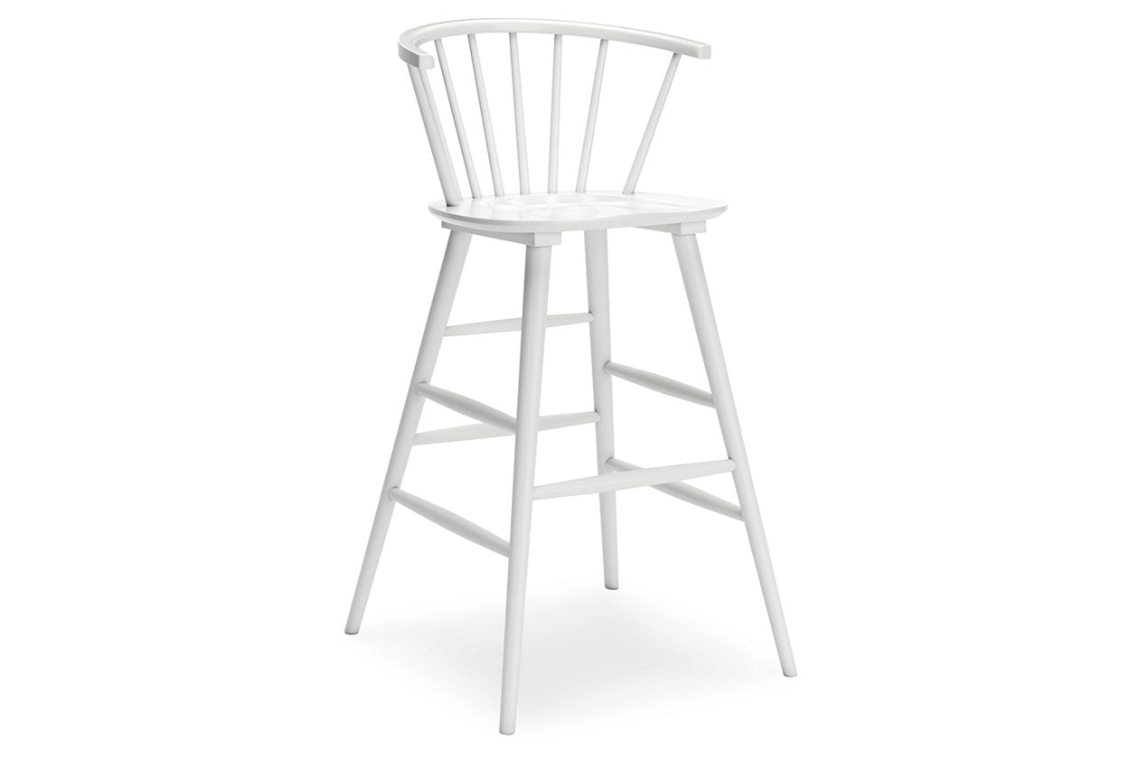 Grannen White Bar Height Stool, Set of 2 - D407-130 - Bien Home Furniture &amp; Electronics