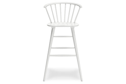 Grannen White Bar Height Stool, Set of 2 - D407-130 - Bien Home Furniture &amp; Electronics