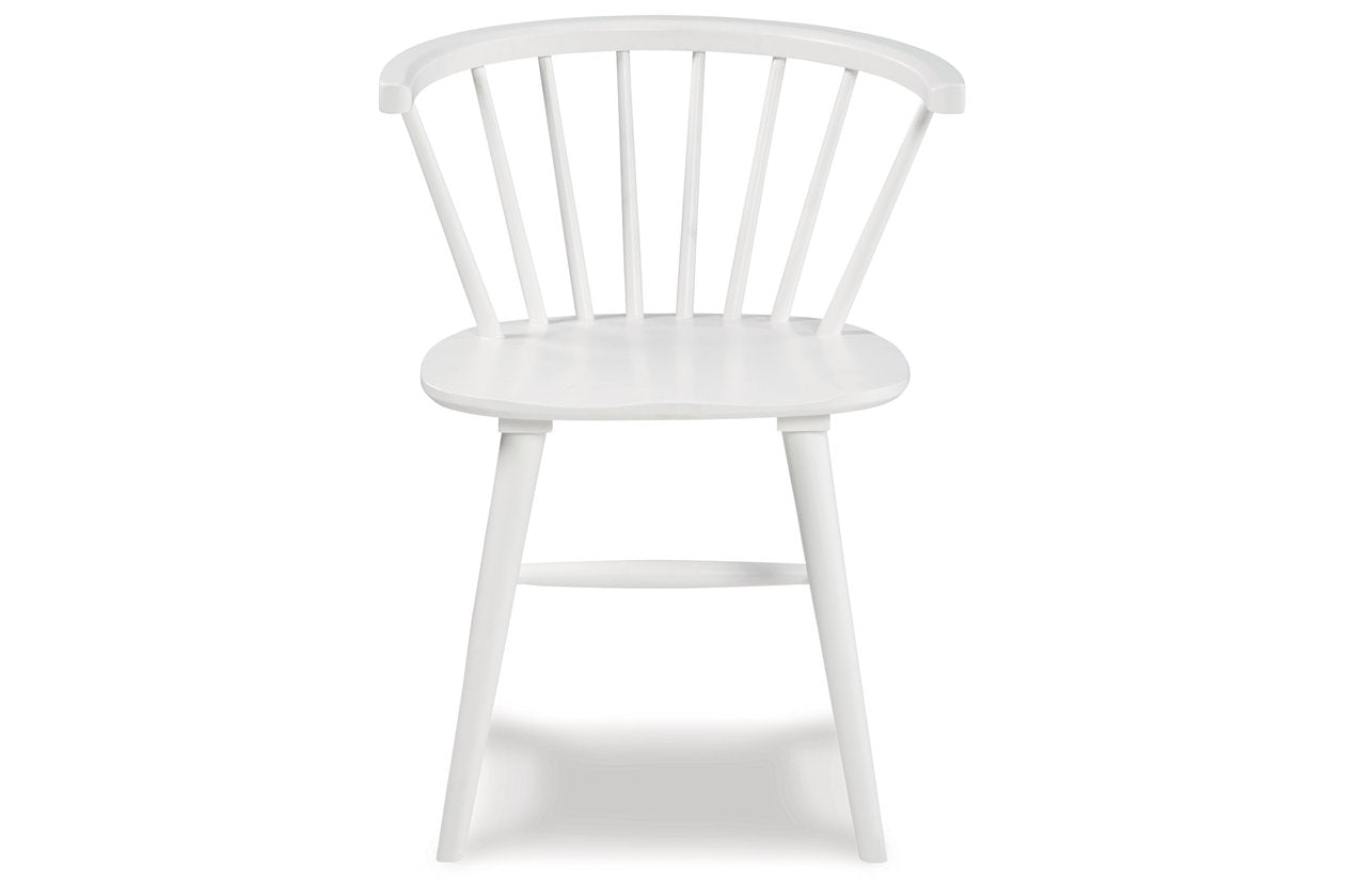 Grannen White Dining Chair, Set of 2 - D407-01 - Bien Home Furniture &amp; Electronics