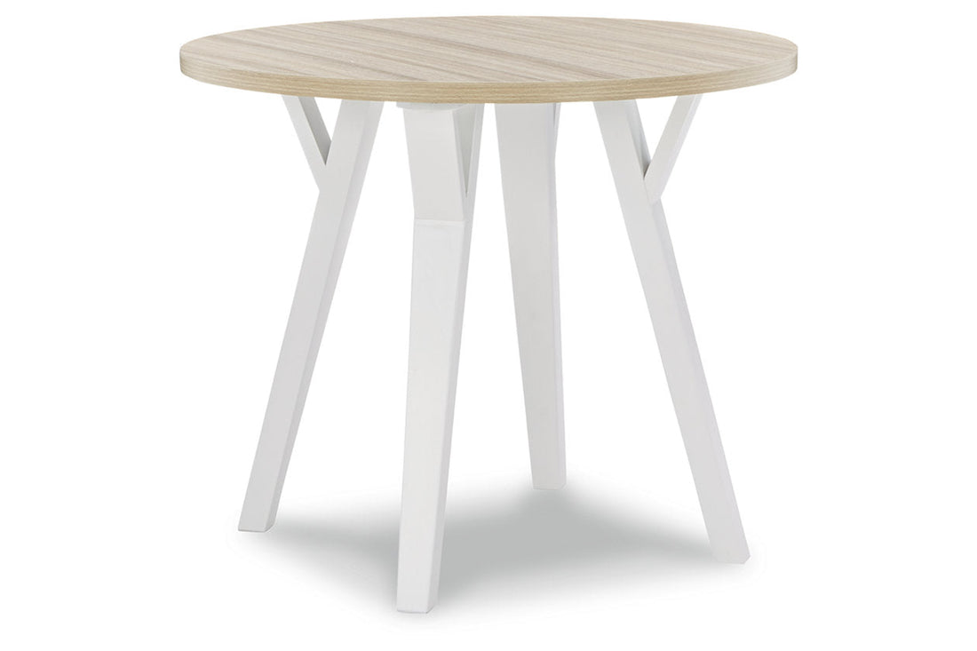 Grannen White/Natural Dining Table - D407-15 - Bien Home Furniture &amp; Electronics