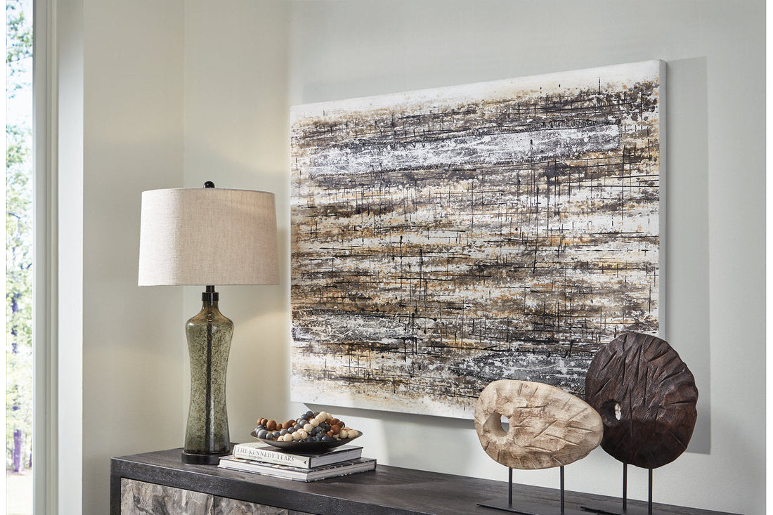 Grateville Gray/Brown Wall Art - A8000350 - Bien Home Furniture &amp; Electronics