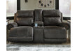 Grearview Charcoal Power Reclining Loveseat with Console - 6500518 - Bien Home Furniture & Electronics