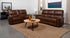 Greenfield 2-piece Upholstered Power Reclining Sofa Set Saddle Brown - 610264P-S2 - Bien Home Furniture & Electronics