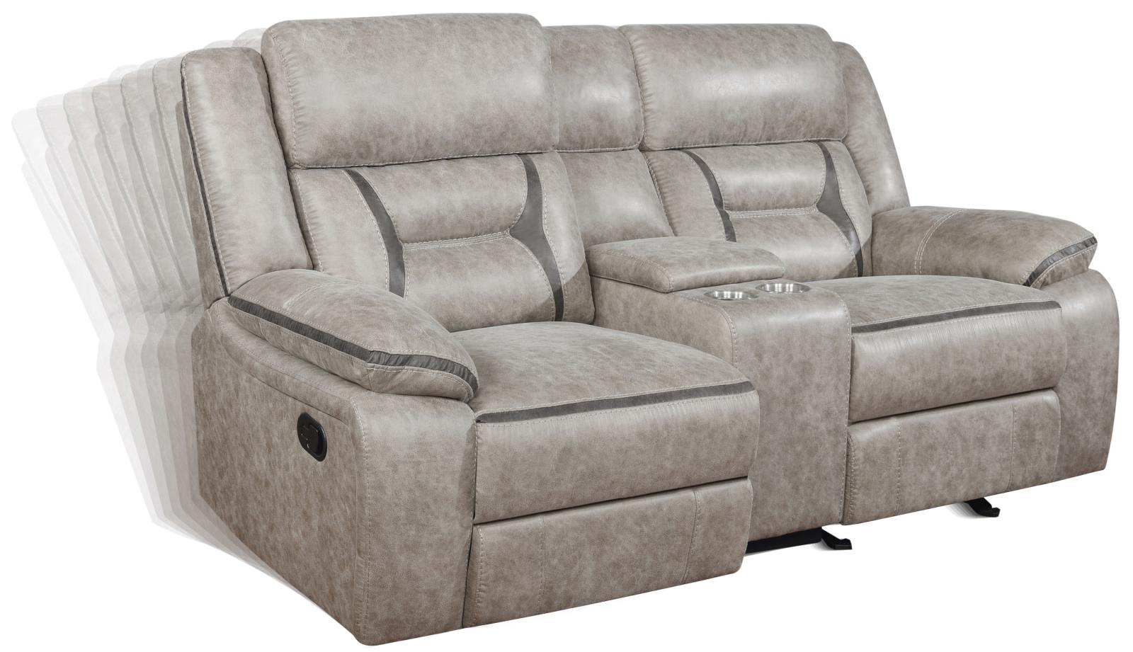 Greer Upholstered Tufted Back Glider Loveseat - 651352 - Bien Home Furniture &amp; Electronics