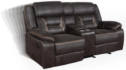 Greer Upholstered Tufted Back Glider Loveseat - 651355 - Bien Home Furniture &amp; Electronics