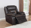 Greer Upholstered Tufted Back Glider Recliner - 651356 - Bien Home Furniture & Electronics