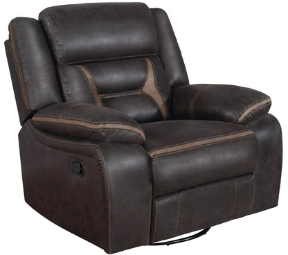 Greer Upholstered Tufted Back Glider Recliner - 651356 - Bien Home Furniture &amp; Electronics