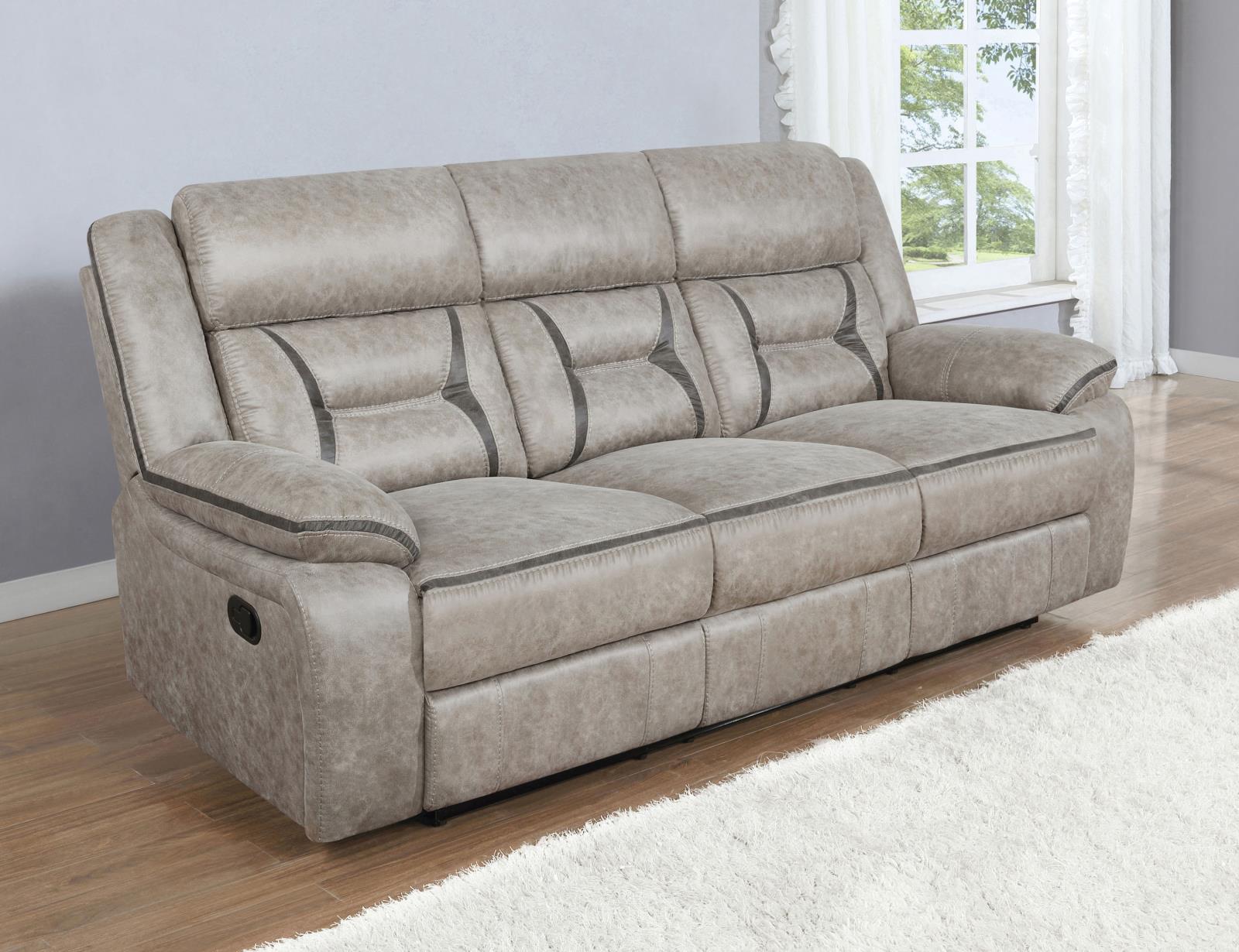 Greer Upholstered Tufted Back Motion Sofa - 651351 - Bien Home Furniture &amp; Electronics