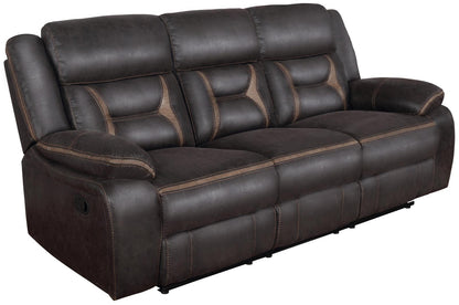 Greer Upholstered Tufted Back Motion Sofa - 651354 - Bien Home Furniture &amp; Electronics