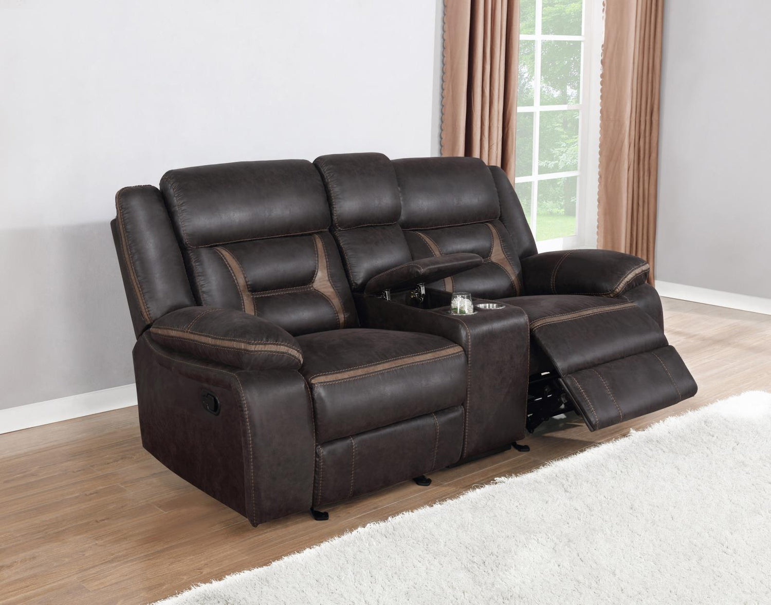 Greer Upholstered Tufted Living Room Set - 651354-S2 - Bien Home Furniture &amp; Electronics