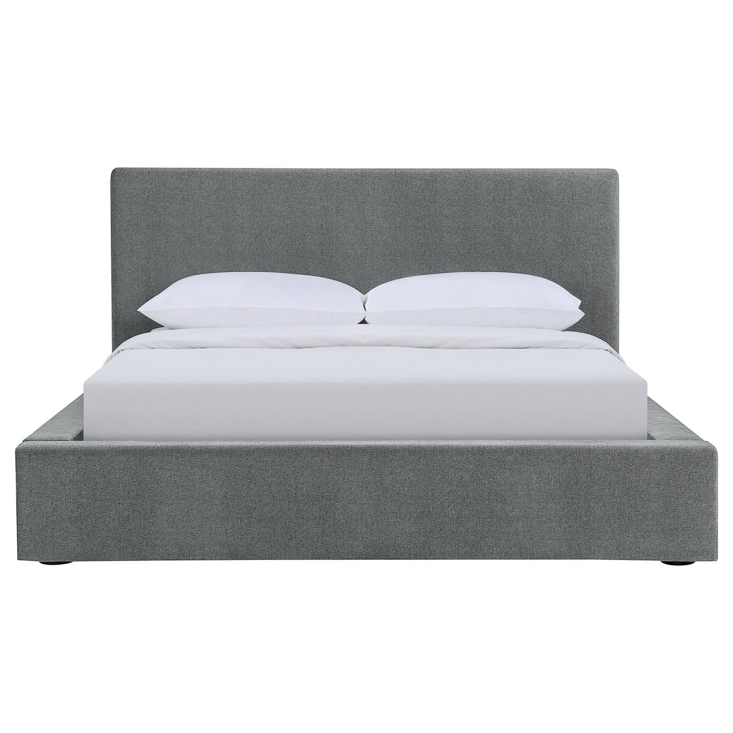 Gregory Upholstered Platform Bed Graphite - 316020KE - Bien Home Furniture &amp; Electronics