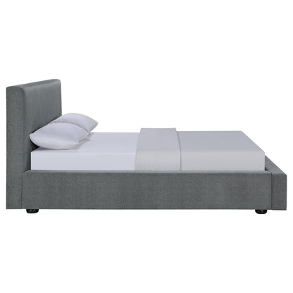 Gregory Upholstered Platform Bed Graphite - 316020KW - Bien Home Furniture &amp; Electronics