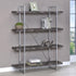 Grimma Rustic Gray Herringbone 4-Shelf Bookcase - 802613 - Bien Home Furniture & Electronics