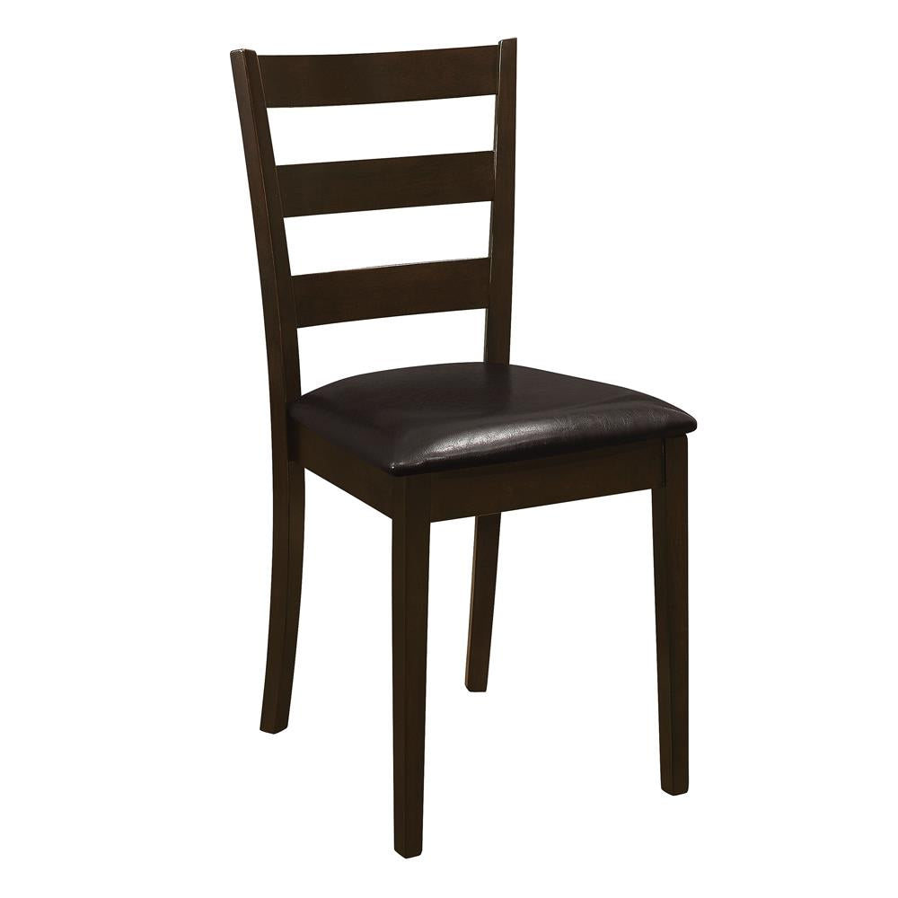 Guillen 5-Piece Dining Set with Bench Cappuccino/Dark Brown - 150232 - Bien Home Furniture &amp; Electronics
