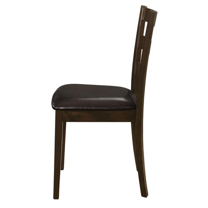 Guillen 5-Piece Dining Set with Bench Cappuccino/Dark Brown - 150232 - Bien Home Furniture &amp; Electronics