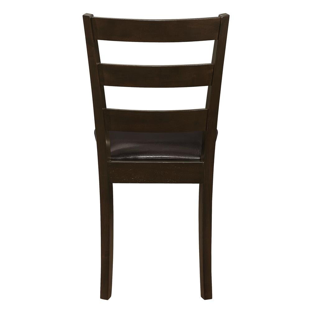 Guillen 5-Piece Dining Set with Bench Cappuccino/Dark Brown - 150232 - Bien Home Furniture &amp; Electronics