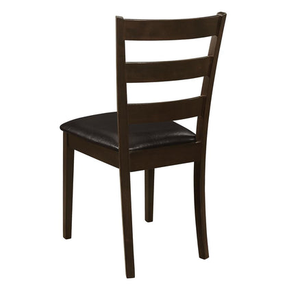 Guillen 5-Piece Dining Set with Bench Cappuccino/Dark Brown - 150232 - Bien Home Furniture &amp; Electronics