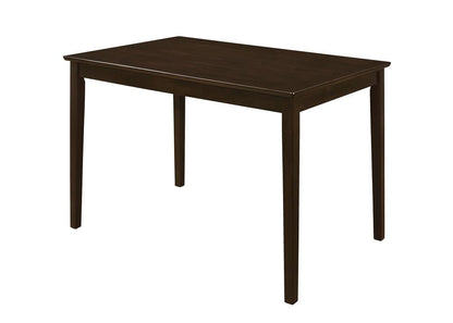 Guillen 5-Piece Dining Set with Bench Cappuccino/Dark Brown - 150232 - Bien Home Furniture &amp; Electronics