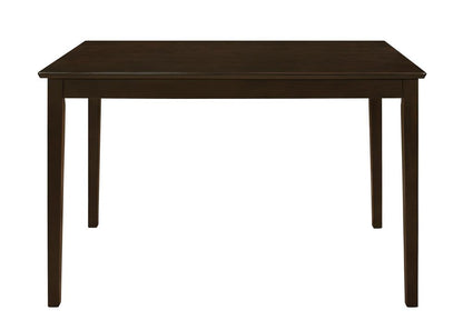 Guillen 5-Piece Dining Set with Bench Cappuccino/Dark Brown - 150232 - Bien Home Furniture &amp; Electronics