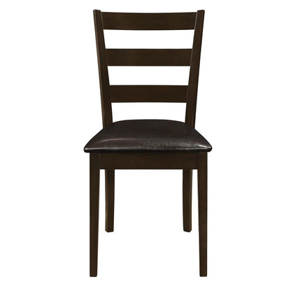 Guillen 5-Piece Dining Set with Bench Cappuccino/Dark Brown - 150232 - Bien Home Furniture &amp; Electronics