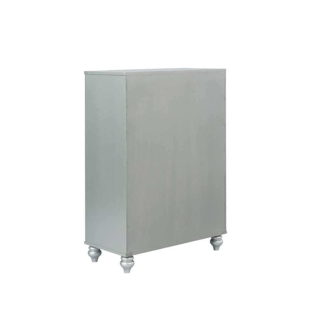 Gunnison Silver Metallic 5-Drawer Chest - 223215 - Bien Home Furniture &amp; Electronics