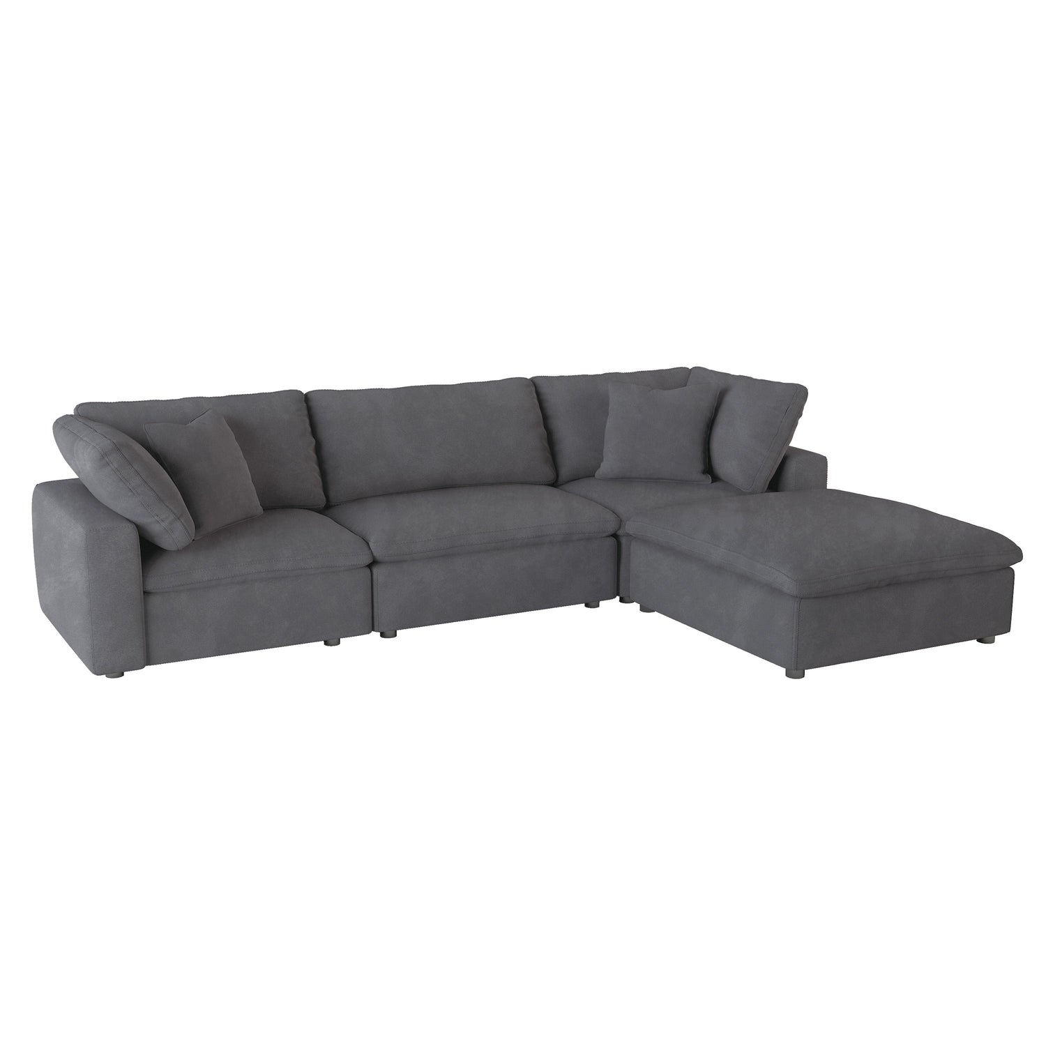 Guthrie Gray Modular 4-Piece Modular Sofa Chaise - 9546GY*4OT - Bien Home Furniture &amp; Electronics