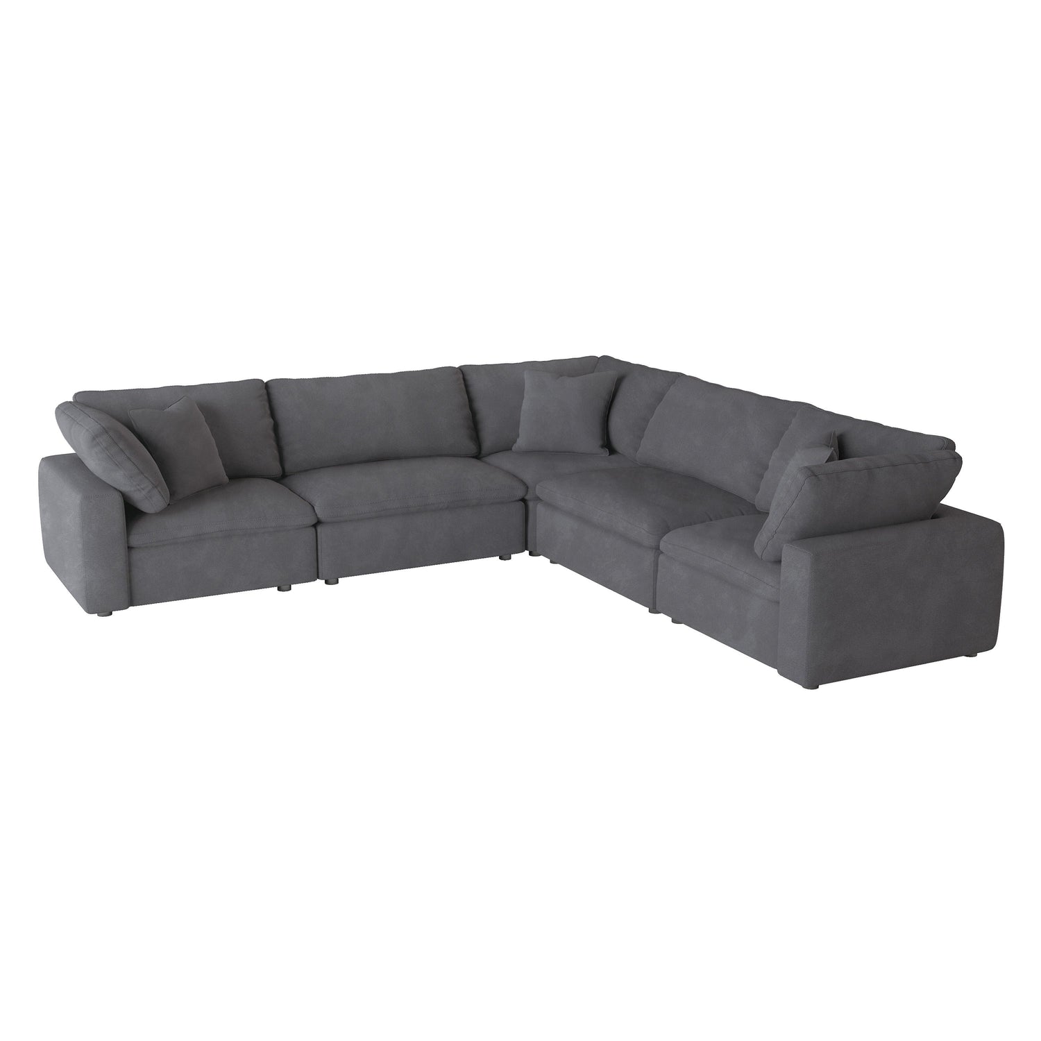 Guthrie Gray Modular 5-Piece Modular Sectional - 9546GY*5SC - Bien Home Furniture &amp; Electronics