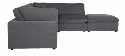 Guthrie Gray Modular 5-Piece Modular Sectional with Ottoman - 9546GY*5OT - Bien Home Furniture &amp; Electronics