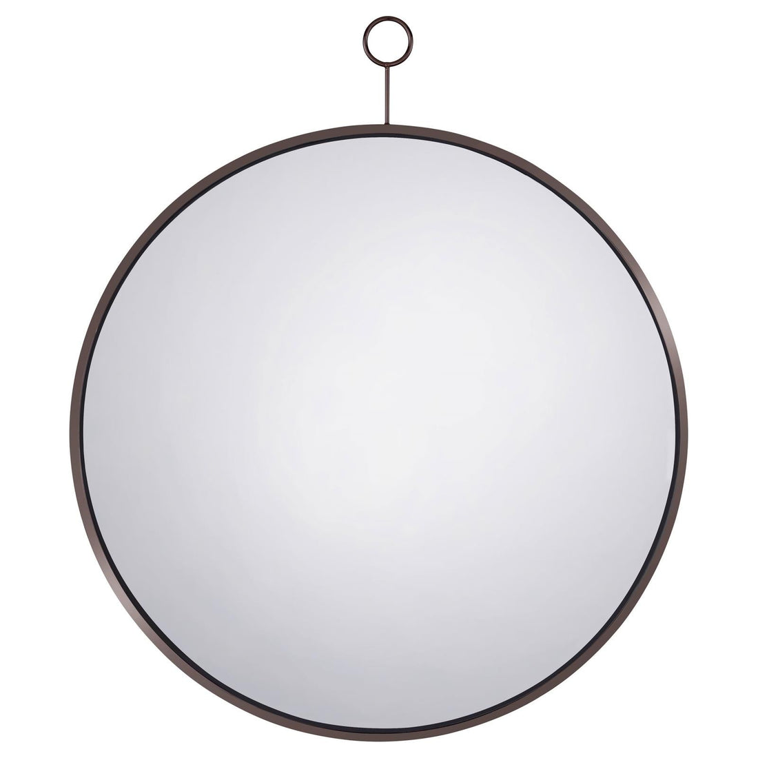 Gwyneth Black Nickel Round Wall Mirror - 961495 - Bien Home Furniture &amp; Electronics