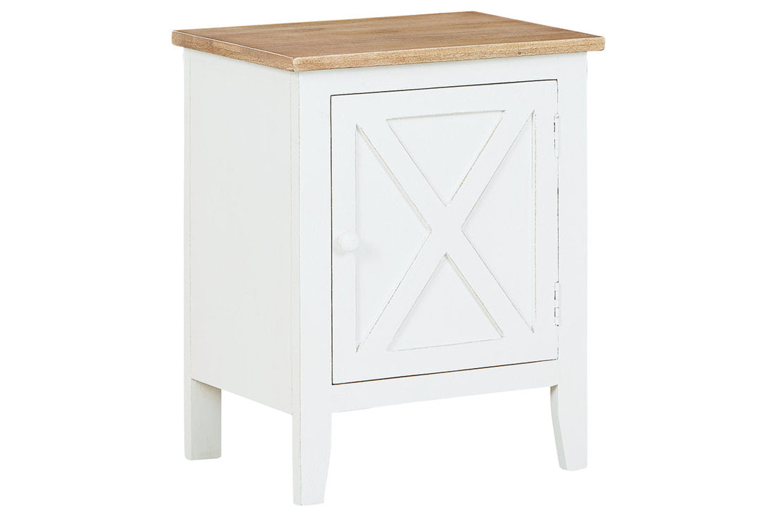 Gylesburg White/Brown Accent Cabinet - A4000323 - Bien Home Furniture &amp; Electronics