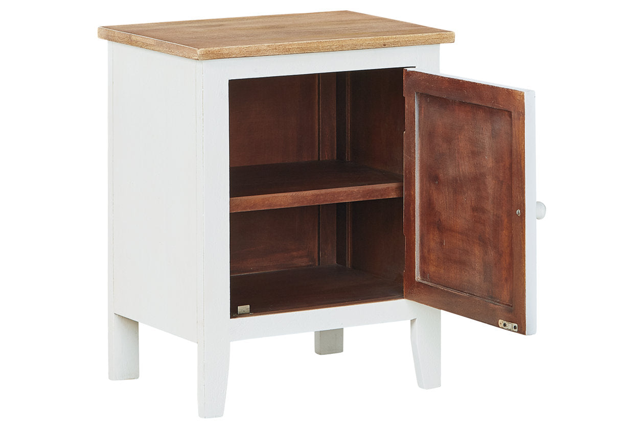 Gylesburg White/Brown Accent Cabinet - A4000323 - Bien Home Furniture &amp; Electronics