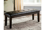 Haddigan Dark Brown Dining Bench - D596-00 - Bien Home Furniture & Electronics