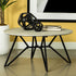 Hadi Cement/Gunmetal Round Coffee Table with Hairpin Legs - 736178 - Bien Home Furniture & Electronics
