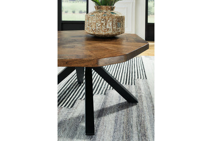 Haileeton Brown/Black Coffee Table - T806-8 - Bien Home Furniture &amp; Electronics