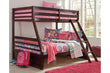 Halanton Dark Brown Twin over Full Bunk Bed - SET | B328-58P | B328-58R - Bien Home Furniture & Electronics