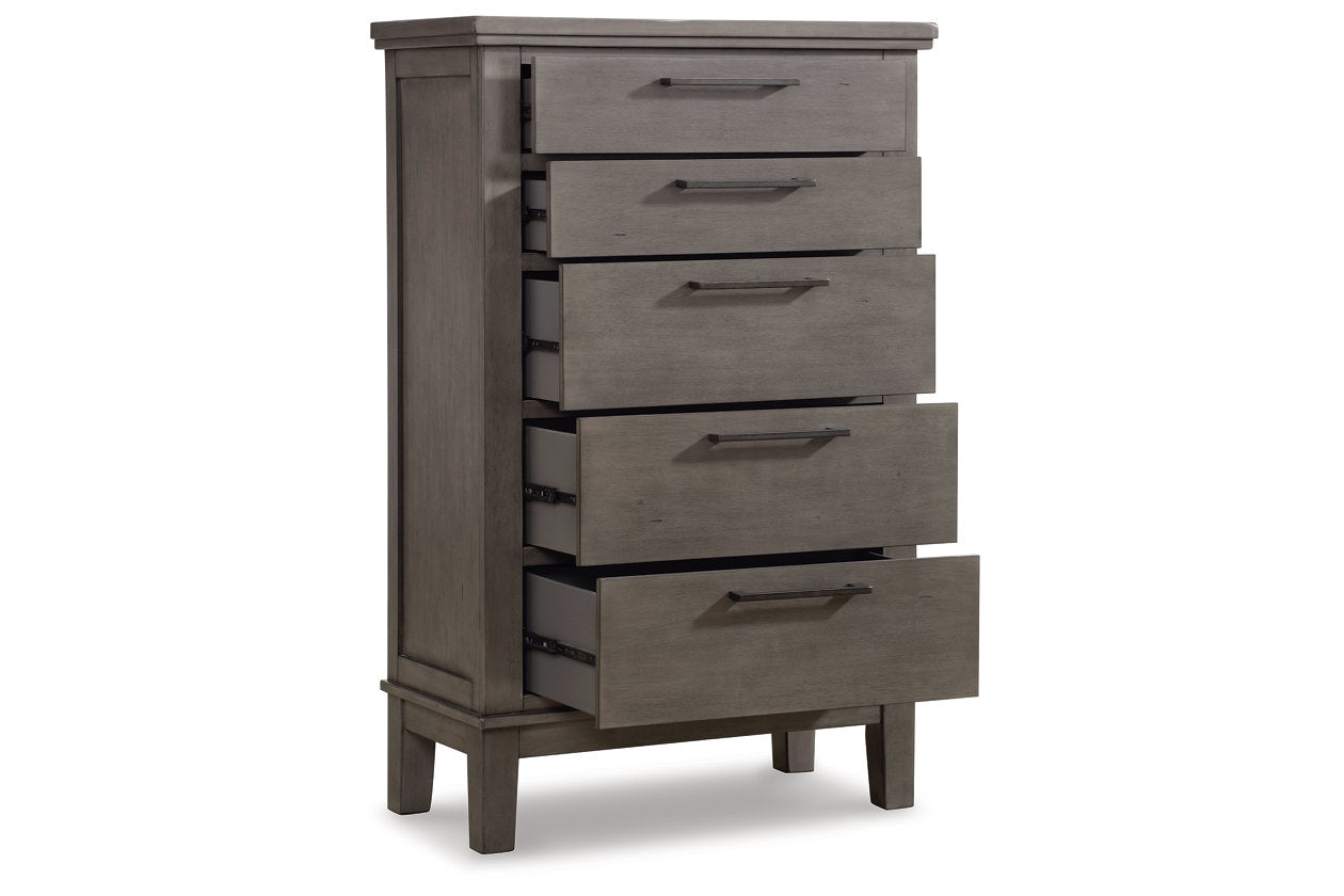 Hallanden Gray Chest of Drawers - B649-46 - Bien Home Furniture &amp; Electronics