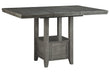 Hallanden Gray Counter Height Dining Extension Table - D589-42 - Bien Home Furniture & Electronics
