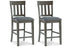 Hallanden Two-tone Gray Counter Height Chair, Set of 2 - D589-124 - Bien Home Furniture & Electronics