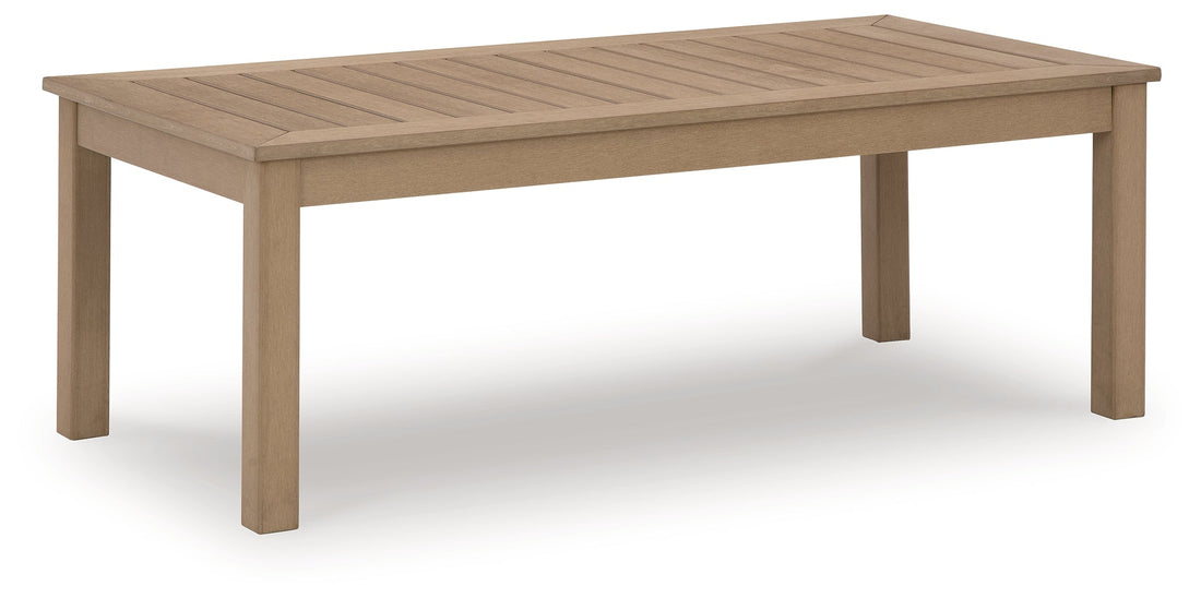 Hallow Creek Driftwood Outdoor Coffee Table - P560-701 - Bien Home Furniture &amp; Electronics