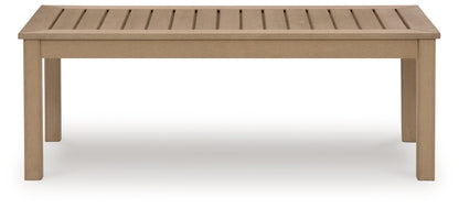 Hallow Creek Driftwood Outdoor Coffee Table - P560-701 - Bien Home Furniture &amp; Electronics