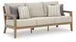 Hallow Creek Driftwood Outdoor Sofa with Cushion - P560-838 - Bien Home Furniture & Electronics