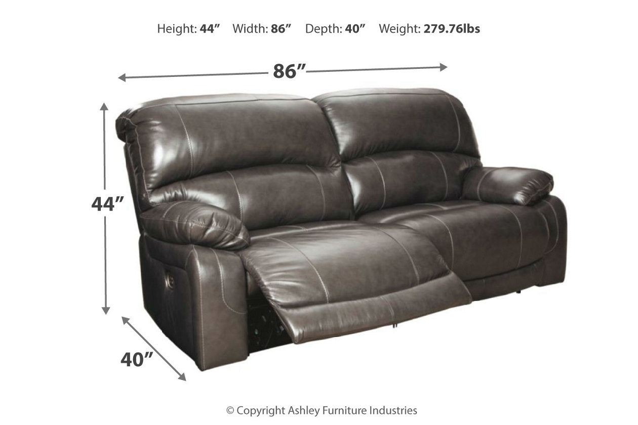 Hallstrung Gray Power Reclining Sofa - U5240347 - Bien Home Furniture &amp; Electronics