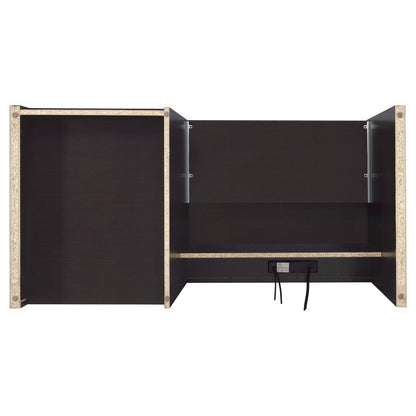 Halston Cappuccino Rectangular Connect-it Office Desk - 800702 - Bien Home Furniture &amp; Electronics