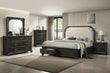 Hamilton Brownish Gray Upholstered Storage Platform Bedroom Set - SET | B6560-Q-HB | B6560-Q-FBD | B6560-KQ-RAIL | B6560-2 | B6560-4 - Bien Home Furniture & Electronics