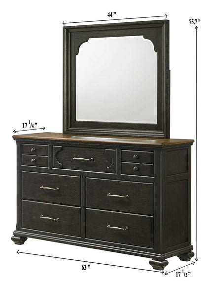 Hamilton Brownish Gray Upholstered Storage Platform Bedroom Set - SET | B6560-Q-HB | B6560-Q-FBD | B6560-KQ-RAIL | B6560-2 | B6560-4 - Bien Home Furniture &amp; Electronics