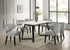 Hamilton WHITE Silver Dining Table + 6 Chair Set - HAMILTON WHITE SILVER - Bien Home Furniture & Electronics