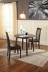Hammis Dark Brown 3-Piece Drop Leaf Dining Set - SET | D310-15 | D310-01 - Bien Home Furniture & Electronics