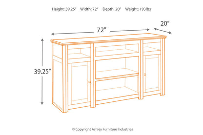 Harpan Reddish Brown 72&quot; TV Stand - W797-68 - Bien Home Furniture &amp; Electronics
