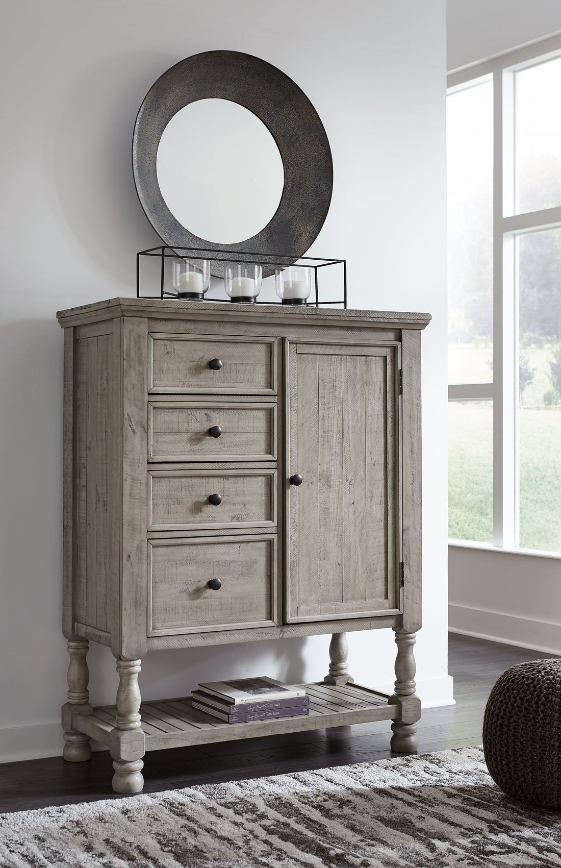 Harrastone Gray Door Chest - B816-48 - Bien Home Furniture &amp; Electronics
